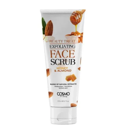Exfoliante facial miel y almendras