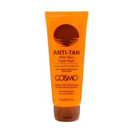 Mascarilla facial antibronceado para después del sol