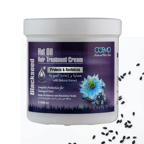 Crema capilar con aceite caliente de semilla negra