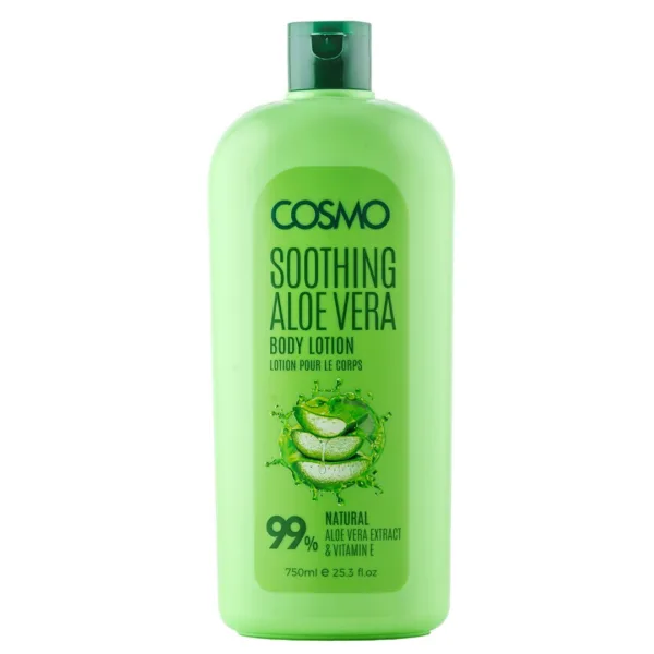 Loción corporal calmante de aloe vera
