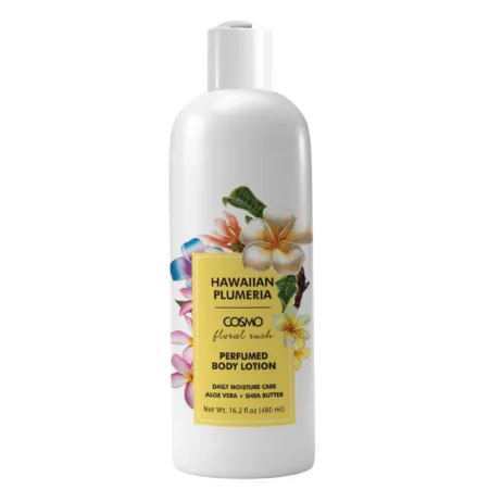 Loción corporal perfumada con plumeria hawaiana