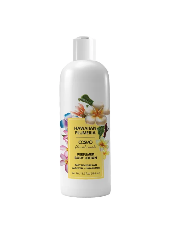 Loción corporal perfumada con plumeria hawaiana
